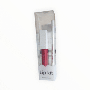 Liquid lipstick & lip liner set with transparent box